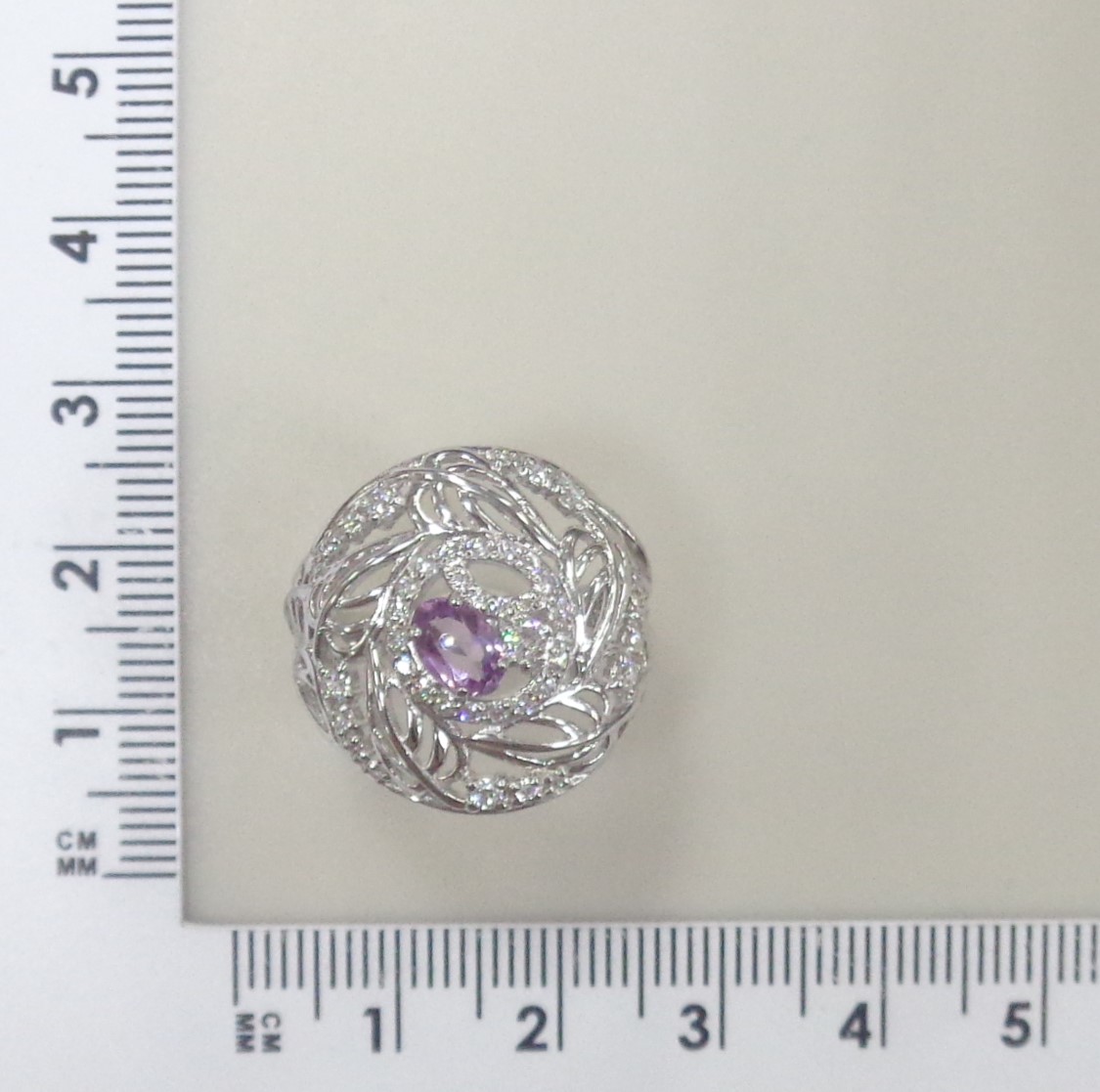 Серебряное кольцо с аметистом